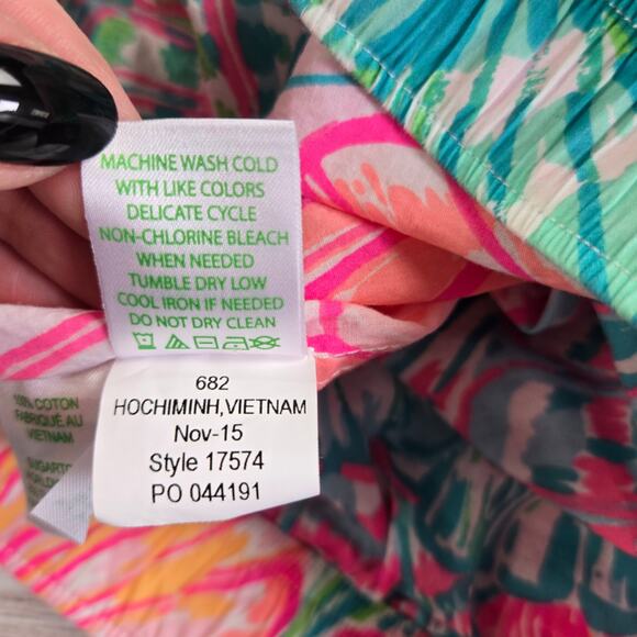 Lilly Pulitzer Oh Shello Cotton Pajama Pants sz xs - Picture 5 of 6